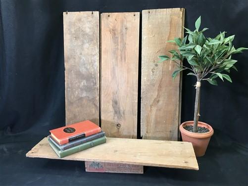 Lumber - 4 Barn Wood Reclaimed Planks, Wall Siding Boards, Rabbet Edge Lumber A54, by The Old Grainery (barn wood, boards,...