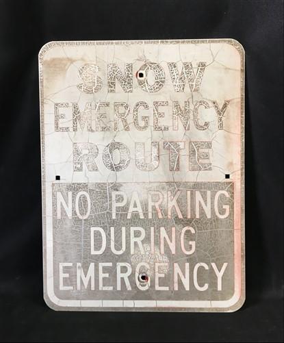 Signs - Snow Emergency Route Street Sign, 24x18 Vintage Metal Road Sign, Garage Art B by The Old Grainery (Garage Art, Met...