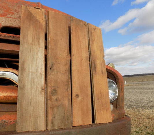 Lumber - 4 Barn Wood Reclaimed Planks, Wall Siding Boards, Rabbet Edge Lumber A50 by The Old Grainery (barn wood, boards,...