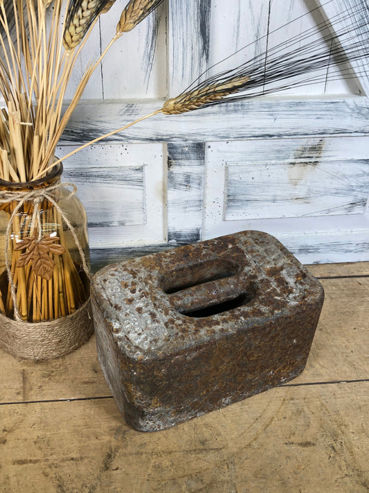 30 Lb US Richardson Platform Scale Weight Doorstop Hitching Post Anvil Swage A29