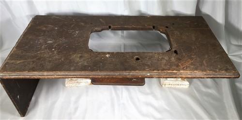 table top - Singer Wood Table Top, Treadle Sewing Machine Base, Cabinet Part Vintage F, by The Old Grainery (base, cabinet...