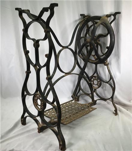 Treadle base - Treadle Sewing Machine, Cast Iron Base, Industrial Age Standard Steampunk PQ, by The Old Grainery (base, fa...