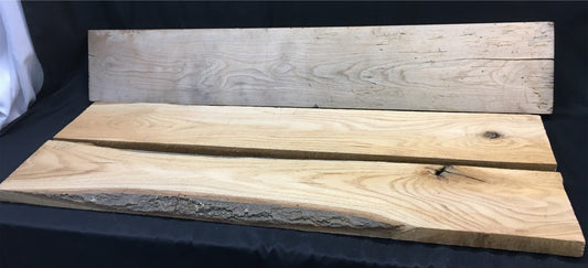 Reclaimed Wood - 3 Wood Reclaimed Oak Planks, Wall Siding Boards, Floating Shelf A67, by The Old Grainery (accent, bark, b...