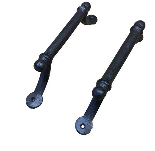 Door Handle - Straight Cast Iron Door Handles Pair, Rustic Farmhouse Door Pull Hardware C, by The Old Grainery (barn door,...