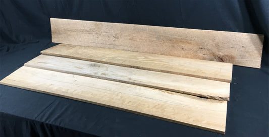 Reclaimed Wood - 4 Barn Wood Reclaimed Boards, Wall Siding Boards, Lumber Floating Shelf A62, by The Old Grainery (barn wo...