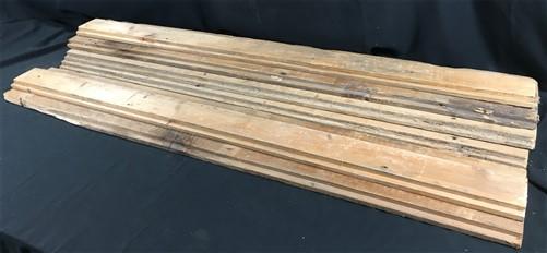 Reclaimed Wood - 6 Barn Wood Reclaimed Planks, Wall Siding Boards, Rabbet Edge Lumber A63, by The Old Grainery (accent wal...