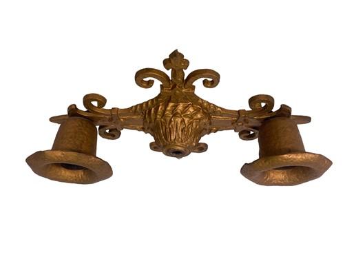 Ceiling light - 2 Lamp Elegant Art Deco Light Fixture, Vintage Ceiling Mount Metal Lighting C, by The Old Grainery (2 lamp...