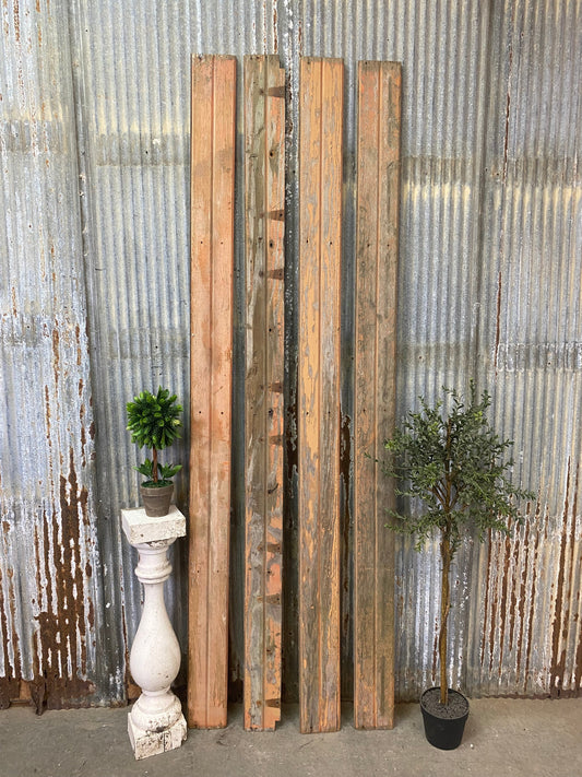 Architectural Salvage - 4 Reclaimed Wainscoting Bead Board Pieces, Architectural Salvage Vintage A38, by The Old Grainery...