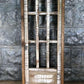 Brown Double Panel Rectangular Wood Window, Wooden Decorative Panel, Wall Art A