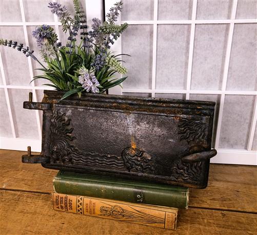 Stove Part - Cookstove Oven Door, Vintage Cast Iron Stove Door, Parlor Pot Belly Stove Part A by The Old Grainery (Cast Ir...