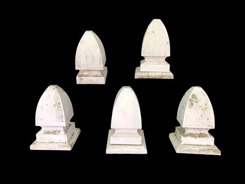 Finial - 5 Wood Finials, Wood Furniture Part, Architectural Salvage, Vintage Reclaimed Q, by The Old Grainery (craft, deco...
