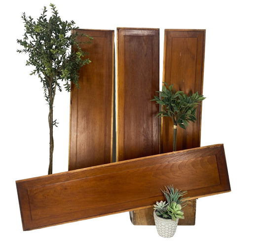 Door Panel - 4 Wooden Door Panels, Cupboard Furniture Architectural Salvage, Arts Crafts A75, by The Old Grainery (accent,...