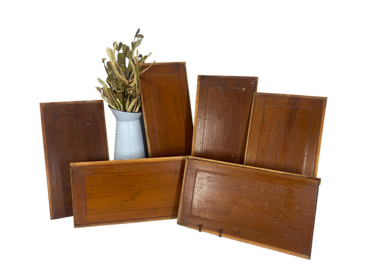 Door Panel - 6 Wooden Door Panels, Cupboard Furniture Architectural Salvage, Arts Crafts A79, by The Old Grainery (art, ca...