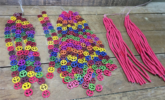Beads - 3D Peace Multi Color Beads, Jewelers Lot, Jewelry Making Artistic Craft Beads, by The Old Grainery (art, beads, cr...