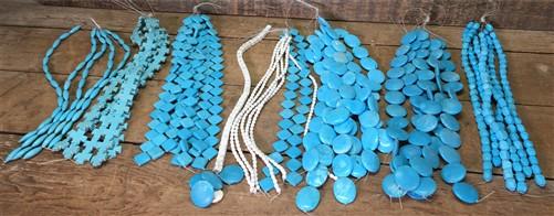 Beads - Turquoise Beads, Jewelers Lot, Jewelry Making Artistic Craft Blue Beads C, by The Old Grainery (art, beads, Blue)