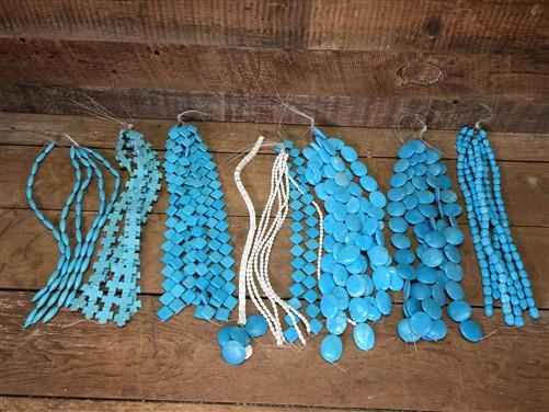 Beads - Turquoise Beads, Jewelers Lot, Jewelry Making Artistic Craft Blue Beads C, by The Old Grainery (art, beads, Blue)