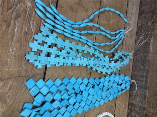 Beads - Turquoise Beads, Jewelers Lot, Jewelry Making Artistic Craft Blue Beads C, by The Old Grainery (art, beads, Blue)