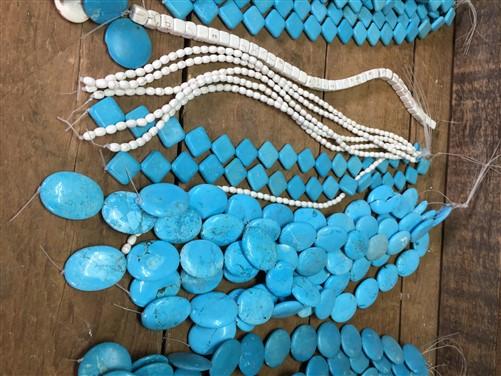 Beads - Turquoise Beads, Jewelers Lot, Jewelry Making Artistic Craft Blue Beads C, by The Old Grainery (art, beads, Blue)