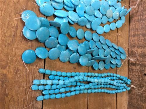 Beads - Turquoise Beads, Jewelers Lot, Jewelry Making Artistic Craft Blue Beads C, by The Old Grainery (art, beads, Blue)