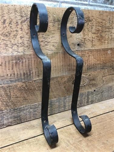 Shelf bracket - 2 Elegant Curved Shelf Brackets, Art Deco Clock Shelf Wall Mount Brackets, by The Old Grainery (art deco,...