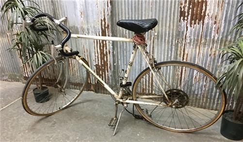 1972 Peugeot Record Du Monde Bicycle, Vintage White Men's Bike