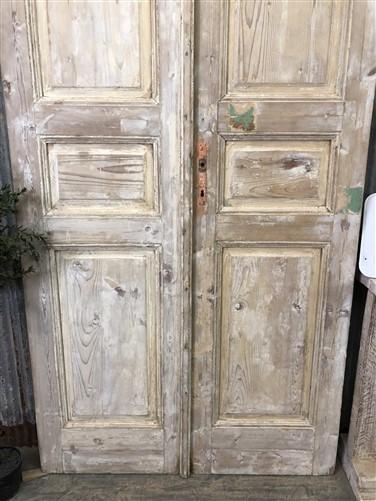 Door - Antique French Double Doors (43x95) Raised Panel Doors, European Doors A329 by The Old Grainery (antique doors, bar...