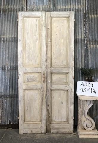 Door - Antique French Double Doors (43x95) Raised Panel Doors, European Doors A329 by The Old Grainery (antique doors, bar...