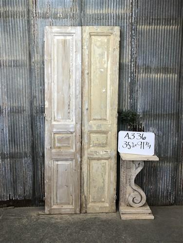 Door - Antique French Double Doors (35.5x91.75) Raised Panel Doors, European Doors A336 by The Old Grainery (antique doors...