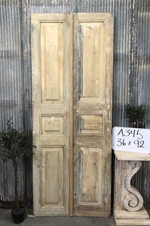 Door - Antique French Double Doors (36x92) Raised Panel Doors, European Doors A345 by The Old Grainery (antique doors, bar...