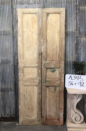 Door - Antique French Double Doors (36x92) Raised Panel Doors, European Doors A345 by The Old Grainery (antique doors, bar...