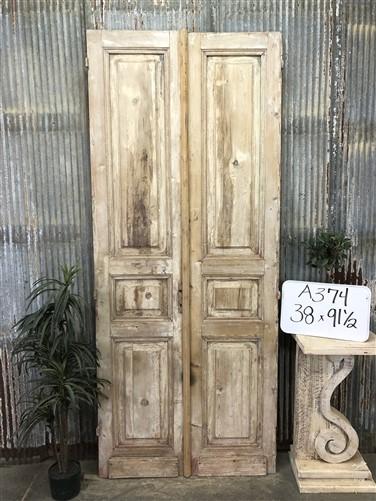 Door - Antique French Double Doors (38x91.5) Raised Panel Doors, European Doors A374 by The Old Grainery (antique doors, b...