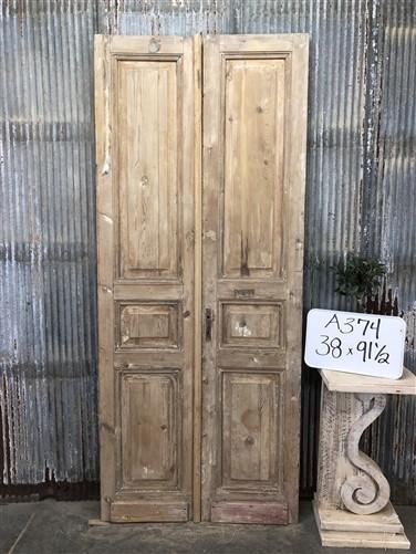 Door - Antique French Double Doors (38x91.5) Raised Panel Doors, European Doors A374 by The Old Grainery (antique doors, b...