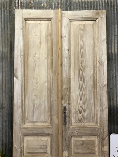 Antique French Double Doors (38.5x93.5) Raised Panel Doors, European Doors A379
