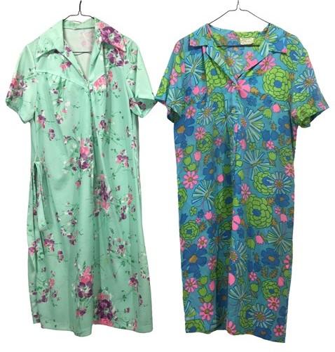 Retro Floral Moomoo Dresses, House Lounge Vintage Nightgowns, Cosplay The Old Grainery Retro Floral Moomoo Dresses, House Lounge Vintage Nightgowns, Cosplay The Old Grainery