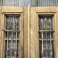 Antique French Double Doors (40x88) Wood Iron Doors, European Doors D203