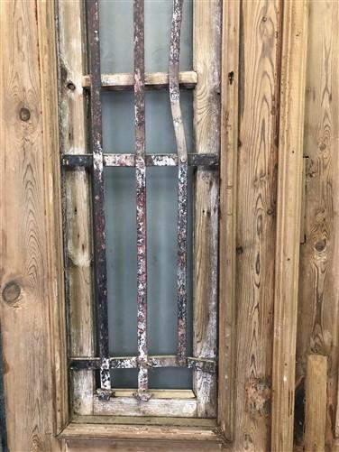 Antique French Double Doors (39x90.5) Iron Wood Doors, European Doors D217