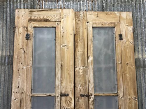 Antique French Double Doors (39x90.5) Iron Wood Doors, European Doors D217