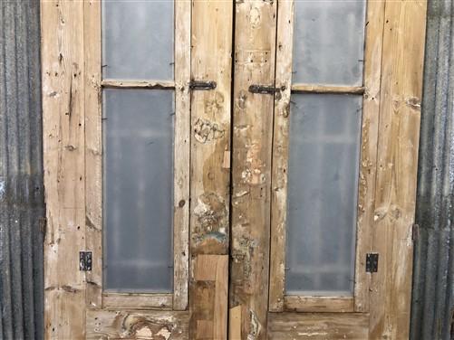 Antique French Double Doors (39x90.5) Iron Wood Doors, European Doors D217