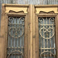 Antique French Double Doors (39x91) Wood Iron Doors, European Doors D223