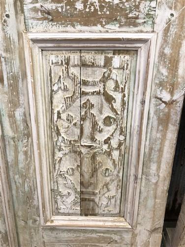 Antique French Double Doors (49.5x103) Iron Wood Doors, European Doors D235