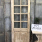 Antique French Single Door (29x85.5) 4 Pane Glass European Door H64