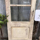 Antique French Single Door (27.5x81) 3 Pane Glass European Door H74