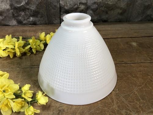 lamp shade - Mid Century Milk Glass Waffle Pattern Torchiere Floor Table Lamp Shade Vintage F by The Old Grainery (8 inch,...