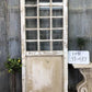 Antique French Single Door (37x87) 15 Glass Panes, European Design H91