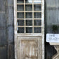 Antique French Single Door (37x87) 15 Glass Panes, European Design H91