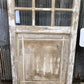 Antique French Single Door (37x87) 15 Glass Panes, European Design H91