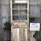 Antique French Single Door (32.5x89) 4 Glass Panes, European Design H119