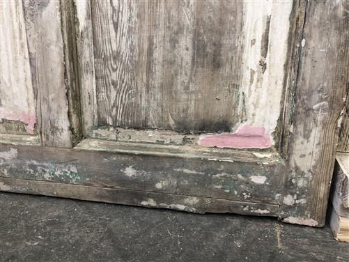 Antique French Single Door (32.5x89) 4 Glass Panes, European Design H119