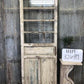 Antique French Single Door (32.5x89) 4 Glass Panes, European Design H119