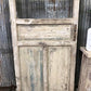 Antique French Single Door (32.5x89) 4 Glass Panes, European Design H119